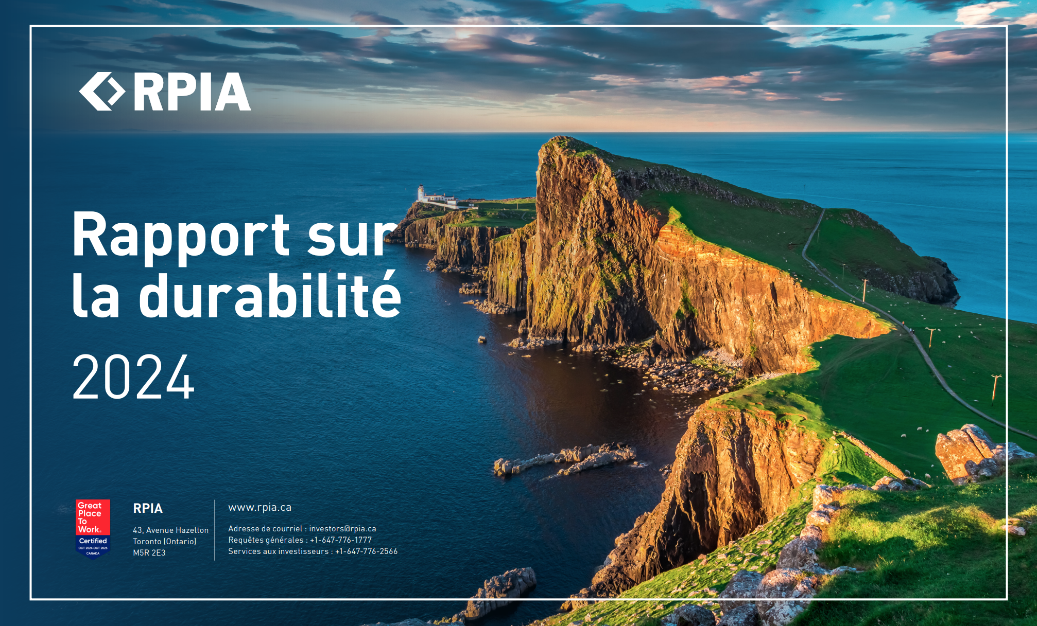 RPIA 2023 Sustainability Report Cover Page